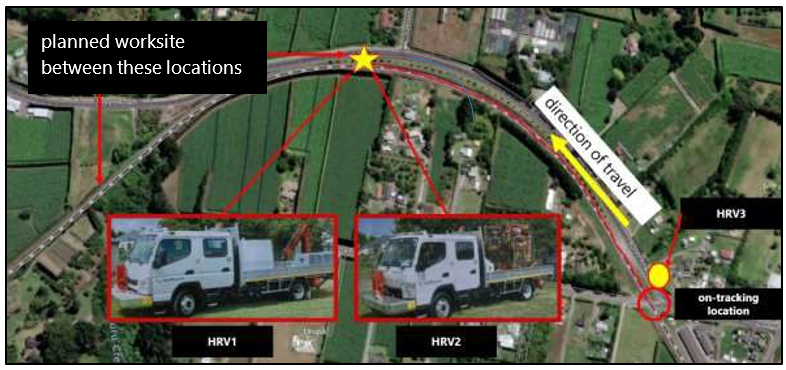 Map of accident site
