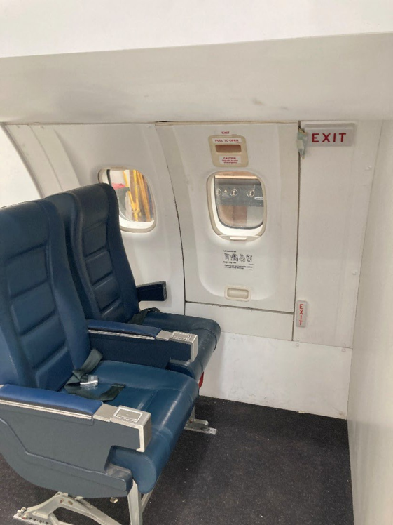 Figure 15: Type III exit installed in cabin trainer