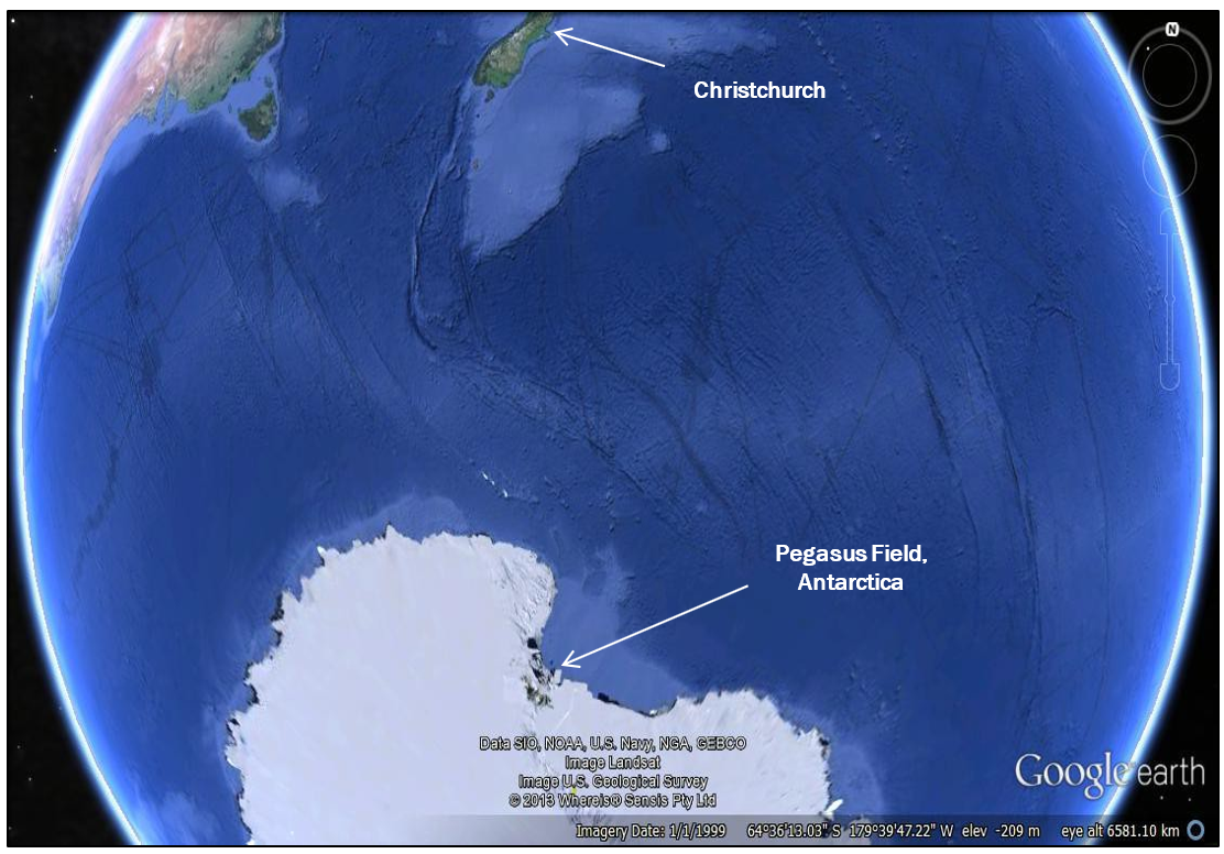 Location of incident (Image courtesy of Google Earth)