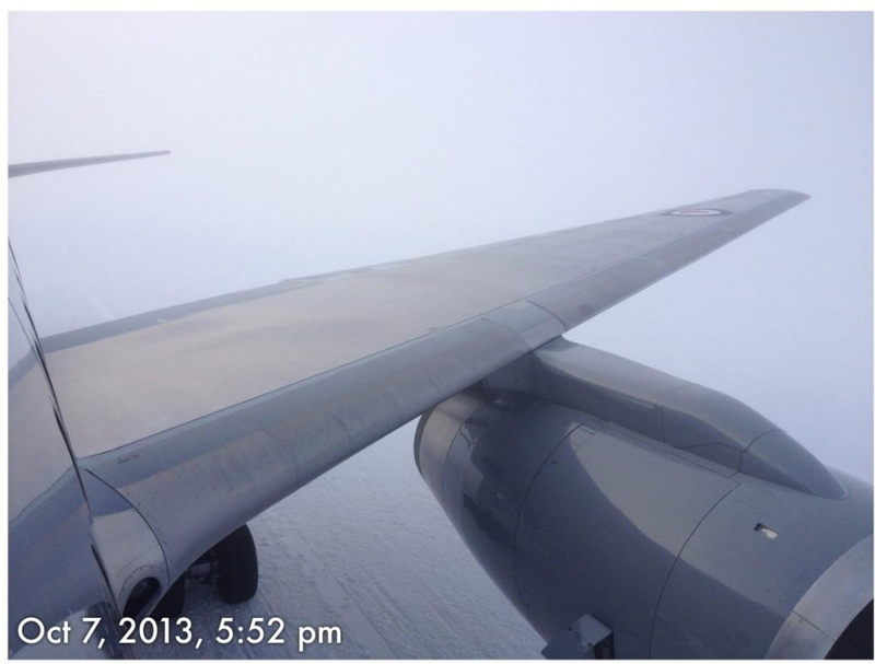 Figure 4 Visibility an hour after landing (Courtesy of the RNZAF)