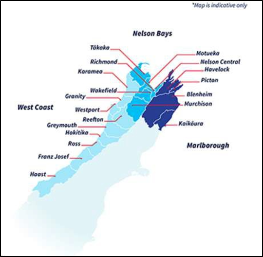 Tasman District Police areas
