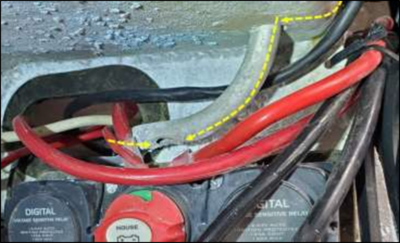 Low point of alloy vent tube