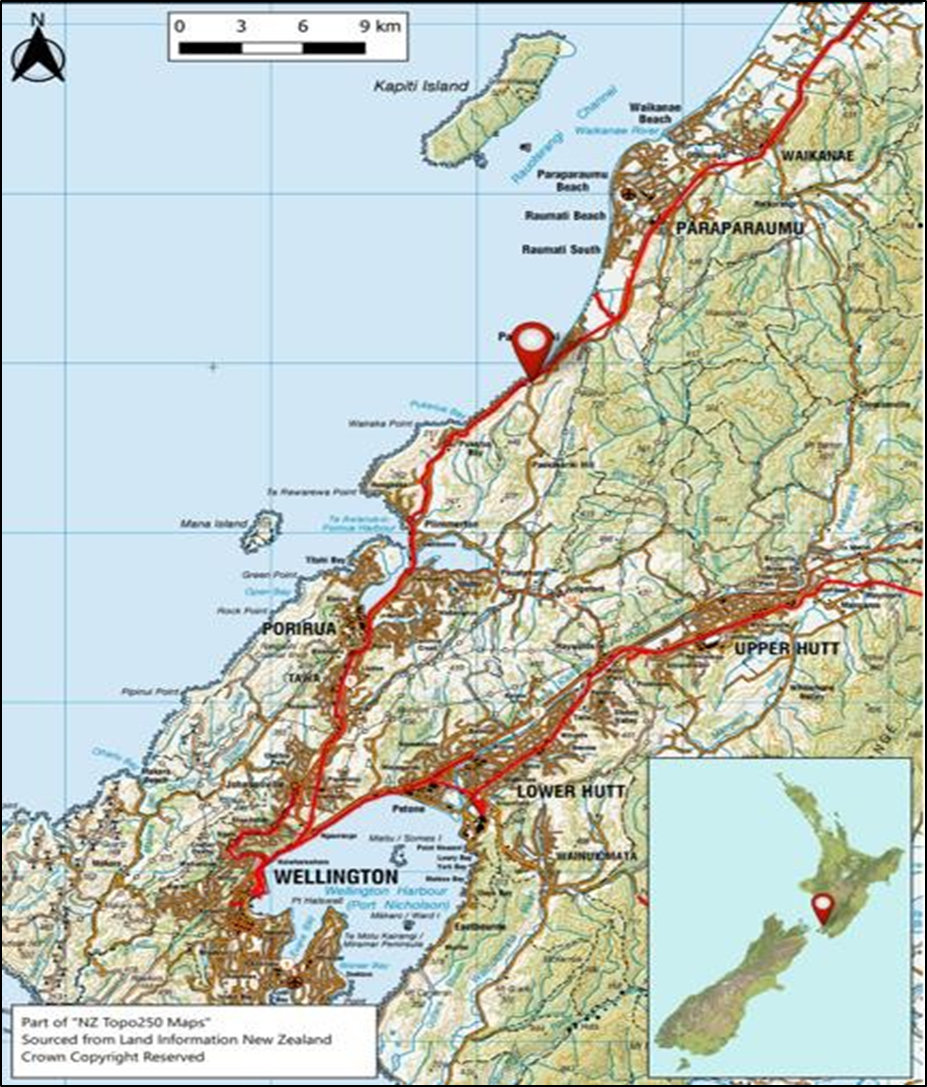 Location of train derailment