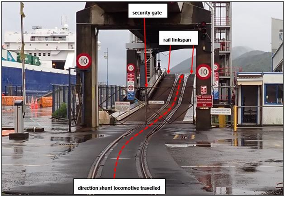 Picton rail linkspan