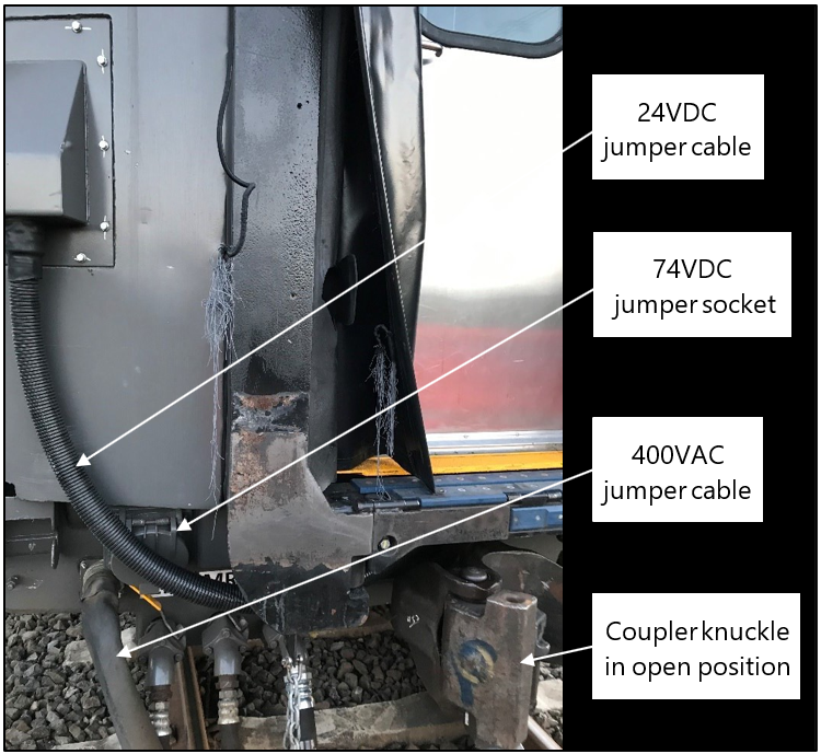 Second carriage – rear end after first parting