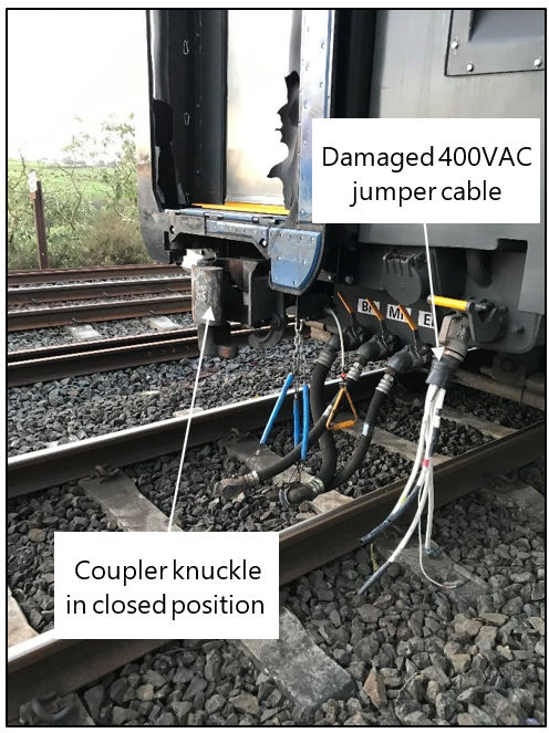 Third carriage – front end after first parting