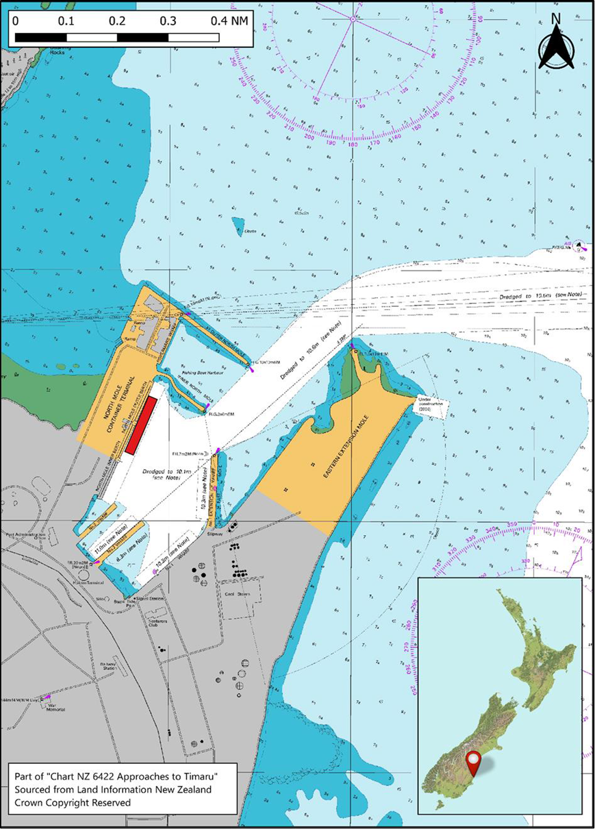 Part&nbsp;of&nbsp;Chart&nbsp;NZ&nbsp;6422&nbsp;‘Approaches&nbsp;to&nbsp;Timaru’