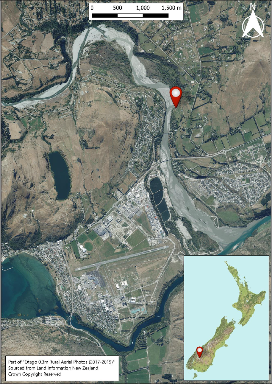 Map showing the location of accident