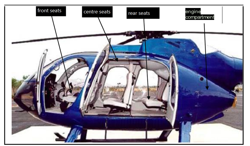 Graphic showing example of cabin arrangement