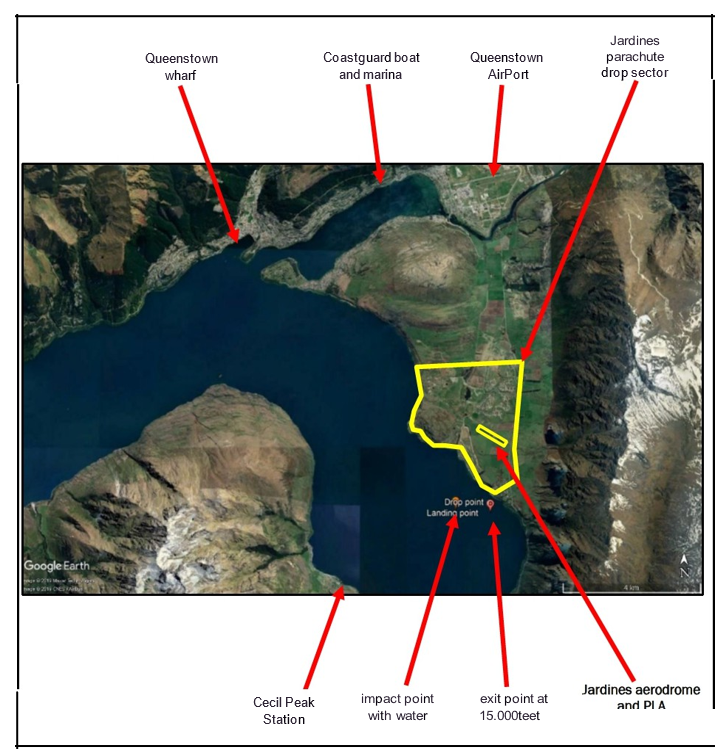 Google maps screenshot showing location of accident