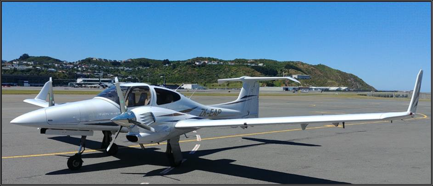 Photo of the aeroplane Diamond DA42, ZK-EAP