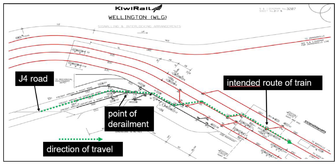  Location of derailment