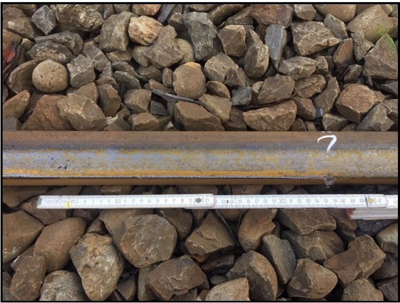 Rail climb at the point of derailment