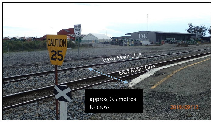 Photo showing passenger disembarkation route