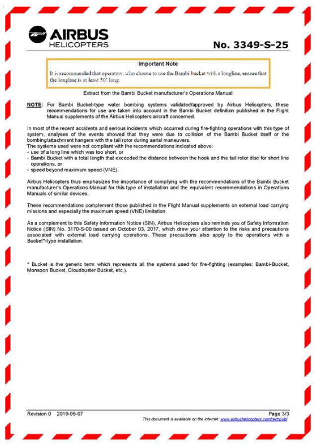 Airbus Helicopters Safety Information Notice